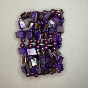 Purple Beaded Bracelet